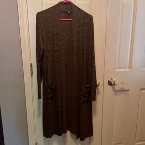 Long cardigan, non smoking home, lightweight and comfy duster length